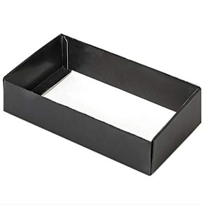 100 PK, Black Slide Open Candy Box Base, 8 x 4.25 x 1" for Candy Or Small Gifts