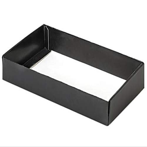 100 PK, Black Slide Open Candy Box Base, 8 x 4.25 x 1" for Candy Or Small Gifts