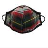Amelia 2-Layers School Uniform Plaid Fabric Face Mask-Fashion-Washable-Reuseable-Anti-Dust-Sun Protection-Made in USA (Adult, Linus-Plaid 2A) view 1