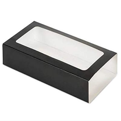 100 PK, Black Slide Open Candy Box Sleeve, 8 x 4.25 x 1" for Candy Or Small Gifts