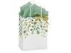 250 PK, Watercolor Greenery Paper Shopping Bags, Cub 8.25 x 4.75 x 10.5" for Party, Holiday & Event, Made in USA view 1