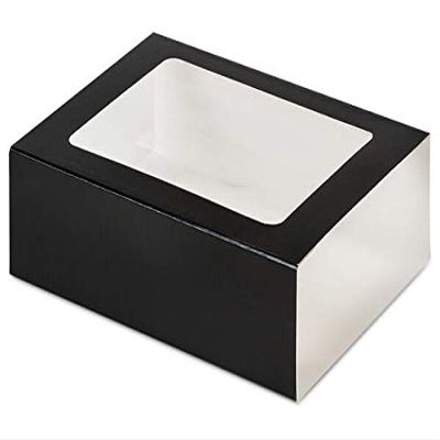 100 PK, Black Slide Open Candy Box Sleeve, 6.5 x 4.75 x 2" for Candy Or Small Gifts