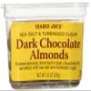 Trader Joe's Sea Salt & Turbinado Sugar Dark Chocolate Almonds 10 oz, Set of 4 view 1