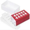 10 PK, Red Heart Macaron Cookie Box Set, 8.25 x 5 x 2" for Events, Birthday Parties to Upscale Events view 1