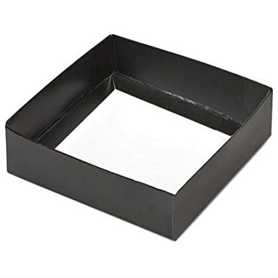 100 PK, Black Slide Open Candy Box Base, 5.75 x 5.75 x 1" for Sweet Desserts, Made in USA