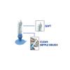 Bubble Bottle Brush Cleaner with Bristles and Sponge Head. Integrated Teat Brush at The Edge of Brush Handle with Interlocking Suction. Scratch-Free Nylon Bristles and Sponge Material view 4