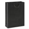 100 PK, Black Matte Gift Bags, Filly 12 x 5 x 12" for Holiday & Events view 1