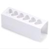 100 PK, White Macaron & Cookie Sleeve with Heart Window, 8.25 x 2.5 x 2" for Events, Birthday Parties, Upscale Events, Made in USA view 1