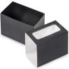 10 PK, Black Macaron Cookie Box Set, 3.75 x 2.5 x 2" for Events, Birthday Parties, Upscale Events view 1