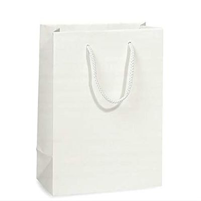 10 PK, Black Matte Gift Bags, Petite 4 x 2.5 x 4" for Holiday & Events