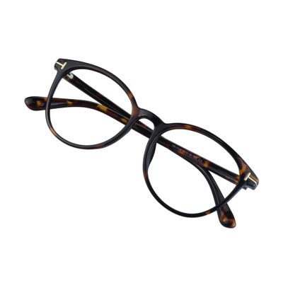 VisionGlobal Blue Light Blocking Glasses for Women/Men, Anti Eyestrain, Computer Reading, TV Glasses, Stylish Square Frame, Anti Glare (Tortoise, 5.25 Magnification)
