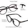VisionGlobal Blue Light Blocking Glasses for Women/Men, Anti Eyestrain, Computer Reading, TV Glasses, Stylish Square Frame, Anti Glare (Tortoise, 5.25 Magnification) view 2