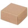 25 PK, Kraft Box Lids, 4 x 4 x 1.5" for Food Packaging, Boxes Sold Separately view 1
