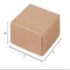 25 PK, Kraft Box Lids, 4 x 4 x 1.5" for Food Packaging, Boxes Sold Separately view 2