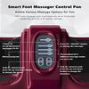 ARLIME Shiatsu Foot Massager with Remote, 4 Modes Deep Kneading Rolling, Leg Ankle & Calf and Feet Massage for Neuropathy, Pain Relief, Plantar Fasciitis, Blood Circulation, Burgundy view 2