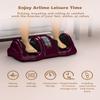 ARLIME Shiatsu Foot Massager with Remote, 4 Modes Deep Kneading Rolling, Leg Ankle & Calf and Feet Massage for Neuropathy, Pain Relief, Plantar Fasciitis, Blood Circulation, Burgundy view 4