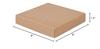 25 PK, Kraft Box Lids, 8 x 8 x 1.5" for Food Packaging, Boxes Sold Separately view 2