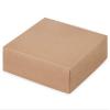25 PK, Kraft Box Lids, 6 x 6 x 1.5" for Food Packaging, Boxes Sold Separately view 1