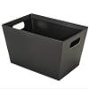 3 PK, Black Jumbo Wide Base Market Tray for Use As Gourmet Gift Baskets, Food Baskets Or Home Decor Decorative Accessory view 1