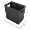 3 PK, Black Jumbo Wide Base Market Tray for Use As Gourmet Gift Baskets, Food Baskets Or Home Decor Decorative Accessory view 2