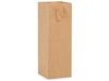100 PK, Kraft Pinstripe Gift Bags, Wine 4.5 x 4.5 x 13" for Party, Holiday & Events view 1