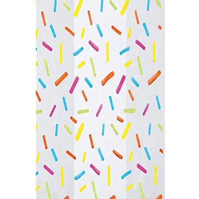 100 PK, Candy Sprinkles Cello Bags, 5 x 3 x 11" for Birthday, Graduation, & Celebrations, Made in USA