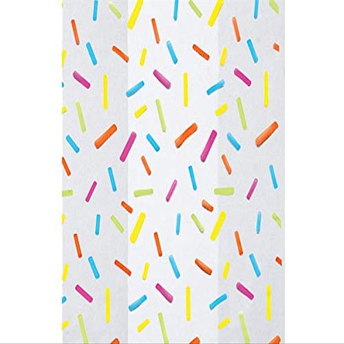 100 PK, Candy Sprinkles Cello Bags, 5 x 3 x 11" for Birthday, Graduation, & Celebrations, Made in USA