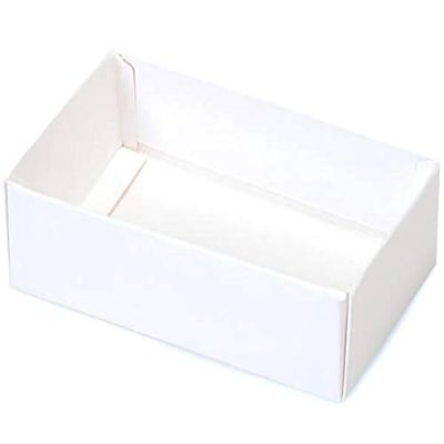 100 PK, White Slide Open Candy Box Base, 5 x 2.75 x 1" for Candy Or Small Gifts