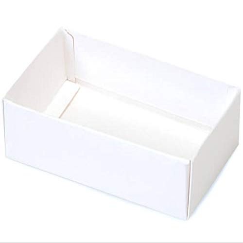 100 PK, White Slide Open Candy Box Base, 5 x 2.75 x 1" for Candy Or Small Gifts