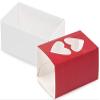 10 PK, Red Heart Macaron Cookie Box Set, 3.75 x 2.5 x 2" for Events, Birthday Parties to Upscale Events view 1