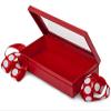 18 PK, Solid Red Window Box with Ribbon, 8.25 x 4.5 x 1.5" for Party, Holiday & Events view 1