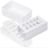 10 PK, White Heart Macaron Cookie Box Set, 8.25 x 5 x 2" for Events, Birthday Parties to Upscale Events view 1