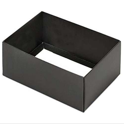 100 PK, Black Slide Open Candy Box Base, 6.5 x 4.75 x 2" for Candy Or Small Gifts