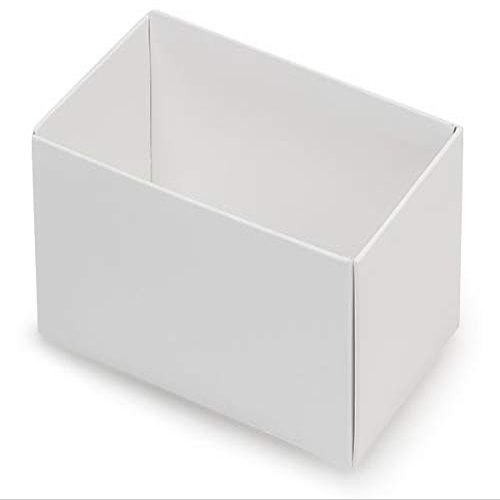 50 PK, White Macaron & Cookie Box Base, 3.75 x 2.5 x 2" for Events, Birthday Parties, Upscale Events, Made in USA