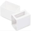 10 PK, White Macaron Cookie Box Set, 3.75 x 2.5 x 2" for Events, Birthday Parties, Upscale Events view 1