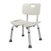 Medical Bathroom Safety Shower Tub Bench Chair, Height Adjustable Shower Bench, Portable Bath Seat with Back, Anti-Slip Shower Bench Bathtub Stool, Quick Assembly,A