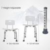 Medical Bathroom Safety Shower Tub Bench Chair, Height Adjustable Shower Bench, Portable Bath Seat with Back, Anti-Slip Shower Bench Bathtub Stool, Quick Assembly,A view 4