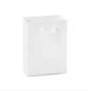 100 PK, White Kraft Gift Bags, Jewel 6.5 x 3.5 x 6.5" for Party, Holiday & Events view 1