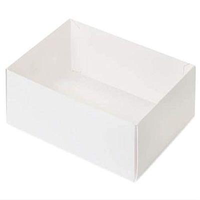 100 PK, White Slide Open Candy Box Base, 6.5 x 4.75 x 2" for Candy Or Small Gifts