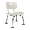 Medical Bathroom Safety Shower Tub Bench Chair, Height Adjustable Shower Bench, Portable Bath Seat with Back, Anti-Slip Shower Bench Bathtub Stool, Quick Assembly,B