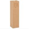 10 PK, Kraft Pinstripe Gift Bags, Wine 4.5 x 4.5 x 13" for Party, Holiday & Events view 1