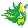 1/2 Sheet - Green and Yellow Viking Mascot Birthday - D24636 - 2D Edible Cake Cupcake Party Topper view 1