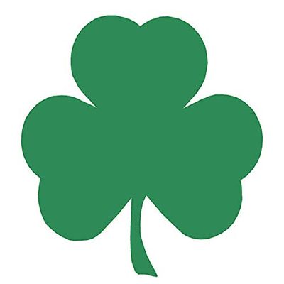 1/2 Sheet - Green Irish 4 Leaf Clover Birthday - D24635 - 2D Edible Cake Cupcake Party Topper