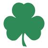 1/2 Sheet - Green Irish 4 Leaf Clover Birthday - D24635 - 2D Edible Cake Cupcake Party Topper view 1
