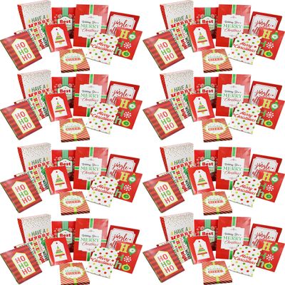 Alef Set of 80 Christmas Holiday Theme Boxes - Each Set includes 3 Different Sizes! - 40 Lingerie, 24 T-Shirt, & 16 Robe Boxes! (80)