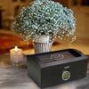Center GiftsPersonalized Birthday 120 Ct. Portofino Tinted Glass Humidor w External Digital Needle & Numeric Disp. with Birth Months Cigar Humidifiers With Digital Hygrometer | Case Elegance Cigar view 1