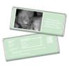 12ct Baby Shower Favors with Sonogram Photo Personalized Chocolate Bars (12 Pack) - Seafoam view 1