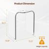 WAHFAY Acrylic Shower Bench, Clear Shower Chair for Inside Shower, Modern Waterproof Bath Seat with Rounded Edge, Bathroom Stool with Handle Hole, 300lbs Weight Capacity view 3