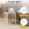 WAHFAY Acrylic Shower Bench, Clear Shower Chair for Inside Shower, Modern Waterproof Bath Seat with Rounded Edge, Bathroom Stool with Handle Hole, 300lbs Weight Capacity view 4