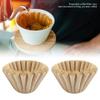 1-4 Cup Basket Coffee Filters, Natural Paper Coffee Filters Disposable Basket Filters, Unbleached Coffee Filter Paper Bulk Coffee Filters, Brown Coffee Maker Filters for Home Office Use, 50 Count, (L) view 4